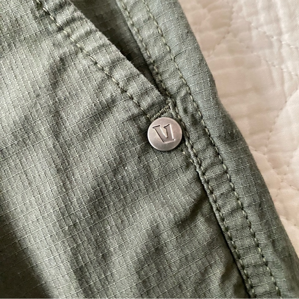 Vuori Ripstop Army Green Active Hiking Camping Pants Size S - Picture 9 of 12